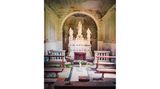 Photo 7: In this picture you see an old and beautiful little chapel with a grave inside, located in Northern Italy. The chapel was surrounded by abandoned buildings that were mostly destroyed. It's a tiny building, compared to the rest of the buildings on site.