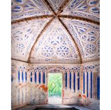 Photo 13: This small and abandoned chapel has been the subject of wild rumours and stories. It is hidden in the midst of dense vegetation and built in the same Gothic style as the nearby castle. Originally, the building was supposed to be a funeral chapel for the family that owned the castle nearby. The story goes that local people fear the building. Claims are made that hooded people have been seen wandering around the building at night. Inside the chapel, candles, desecrated niches, written rituals and small sacrificed animals in front of an "artisanal" altar made on the spot are found. Paranormal investigators and occultists regularly visit this place.