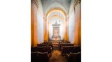 Photo 3: Photographed this chapel in the Puglia region. The chapel is part of an abandoned farm house, that’s located along a quiet dirt road. The seats in the church remind me of a cinema.
