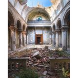 Photo 10: Located in Northern Italy, this church has been undergoing construction work for years in an effort to save or even restore the structure. 