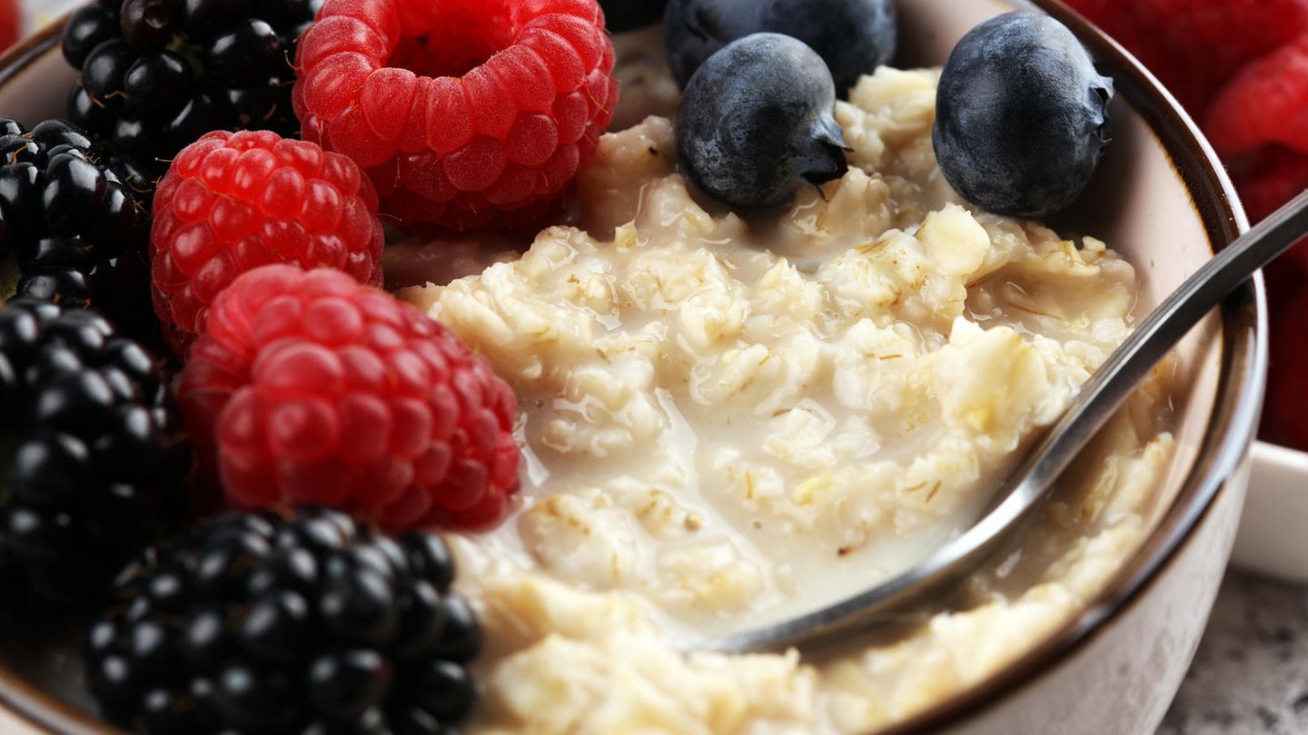 Porrdige mit Beeren