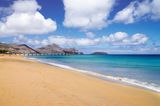 Porto Santo golden beach in Portugal