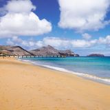 Porto Santo golden beach in Portugal