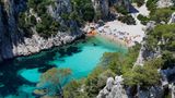 Blick auf die Bucht Calanque d'en Vau