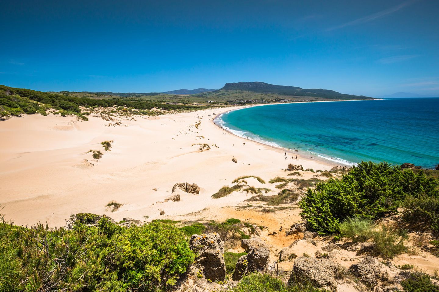 Platz 2: Playa Bolonia, Spanien Blick auf den Strand