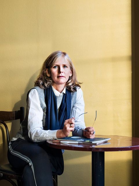 Die Philosophin Dr. Ina Schmidt beim Interview in Hamburg 