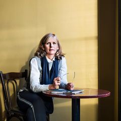Die Philosophin Dr. Ina Schmidt beim Interview in Hamburg 