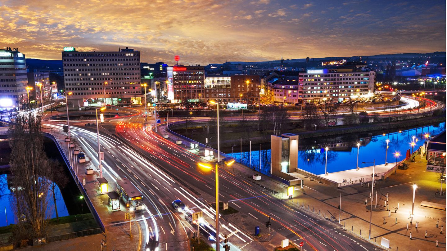 Saarbrücken bei Nacht