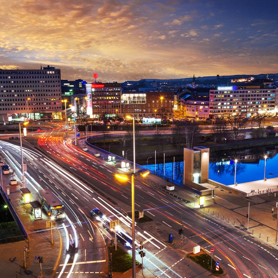 Saarbrücken bei Nacht