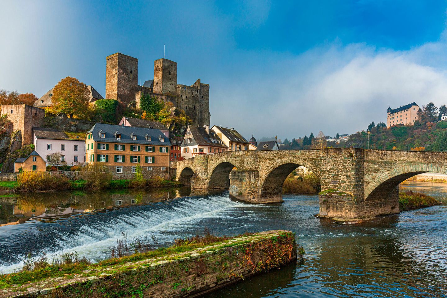 Blick über die Lahn auf Runkel