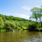 Blick auf die Saale bei Bernburg