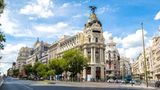 Kreuzung in Madrid, Spanien