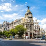 Kreuzung in Madrid, Spanien