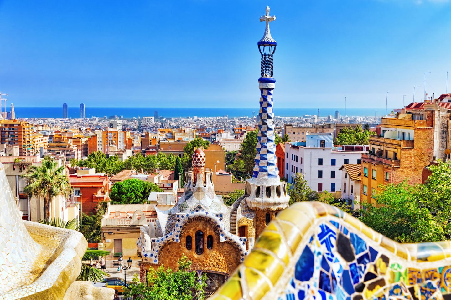 Park Guel in Barcelona, Spanien