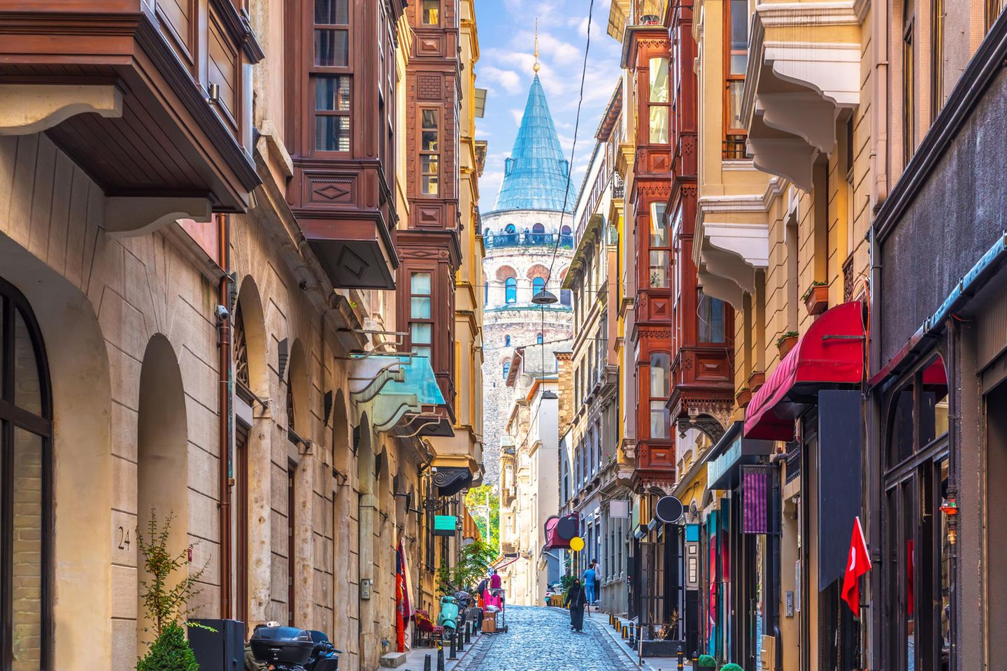 Galata Turm in Istanbul, Türkei