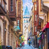 Galata Turm in Istanbul, Türkei