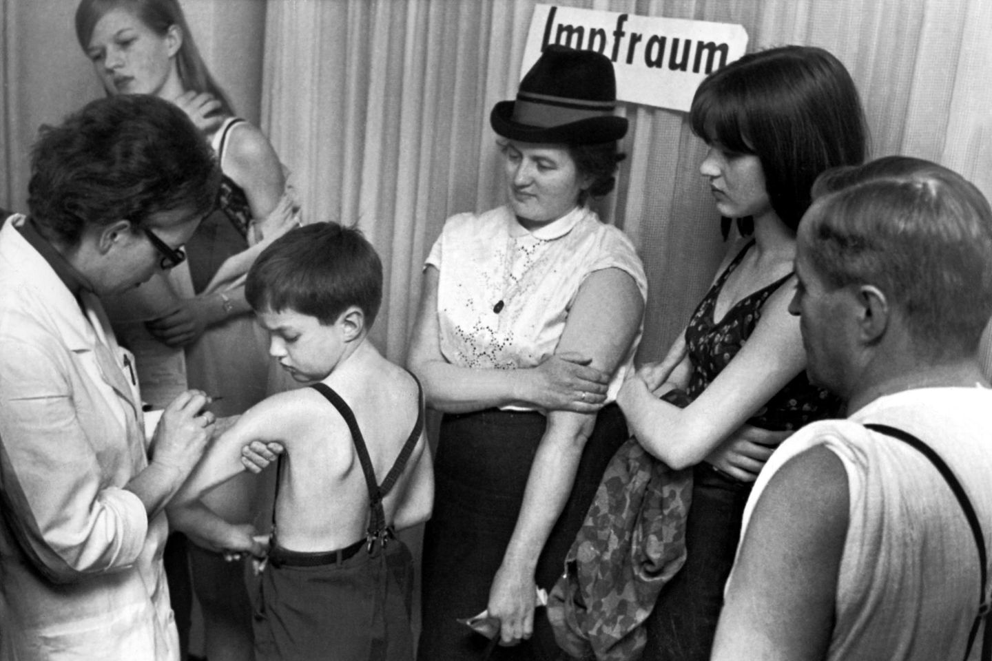 Pockenschutzimpfung im Jahr 1967
