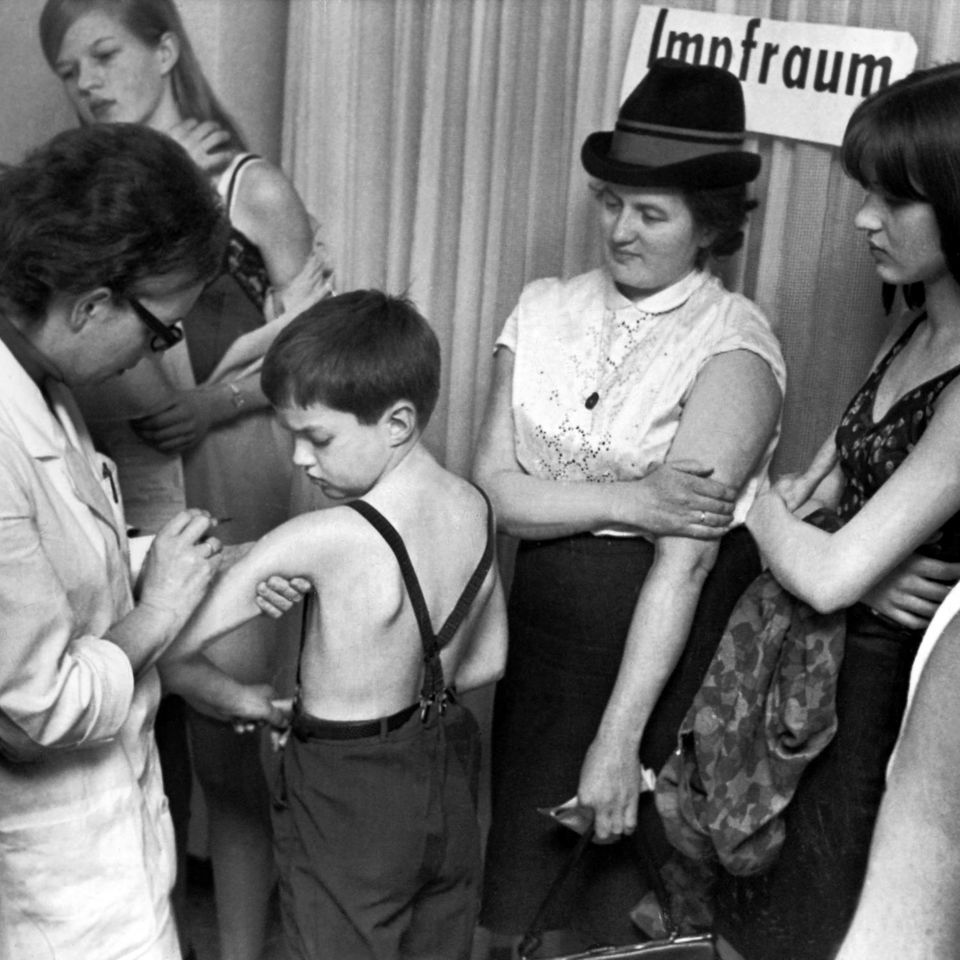 Pockenschutzimpfung im Jahr 1967