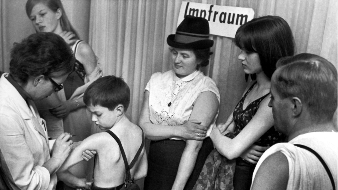 Pockenschutzimpfung im Jahr 1967