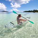 Kayakfahrer auf den Seychellen