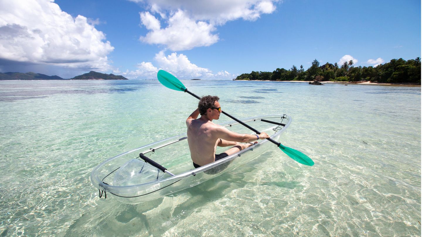 Île St. Pierre – Paradies für Wassersport Kayakfahrer auf den Seychellen