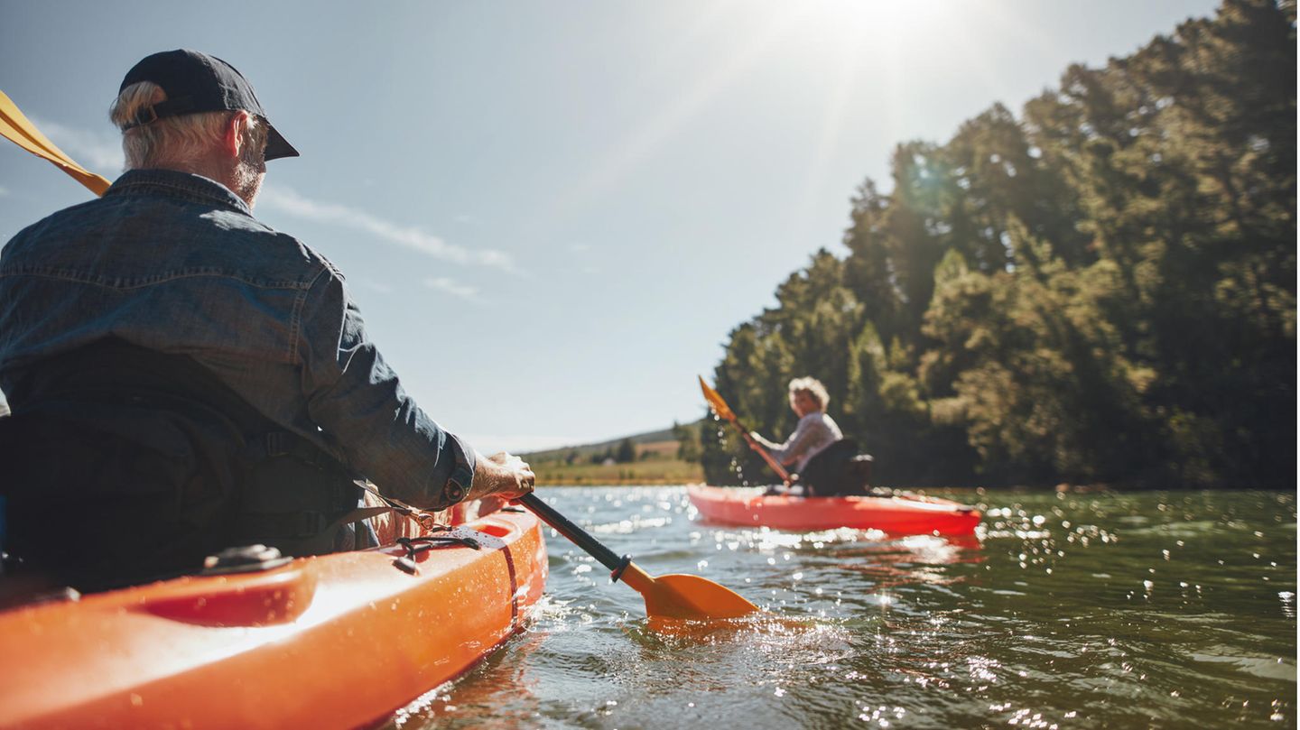 Kajakfahren auf dem Fluss