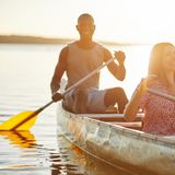 Kanufahren mit dem Stechpaddel