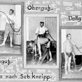Kneipps Heilverfahren kennt unterschiedliche Wassergüsse. Praktisch: Solche Postkarten, die Kurgäste an Freunde und Familie schicken können, machen Kneipps Anwendungen noch bekannter. In den 1890er-Jahren pilgern jährlich bereits gut 6000 Menschen nach Bad Wörishofen.