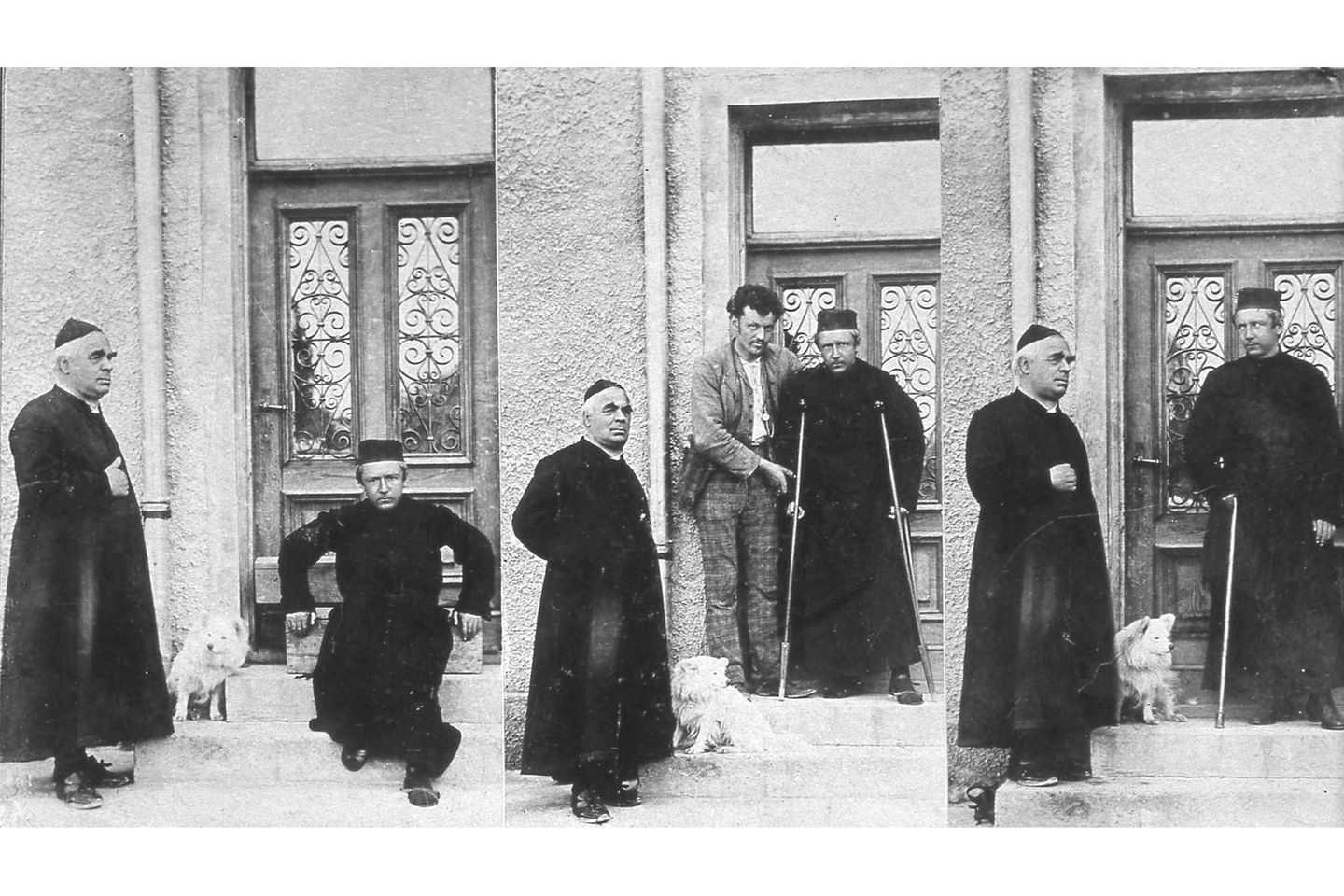 Erst gebrechlich, dann geheilt: Um seine Behandlungserfolge zu dokumentieren, lässt Kneipp den Genesungsprozess eines Patienten fotografisch festhalten.