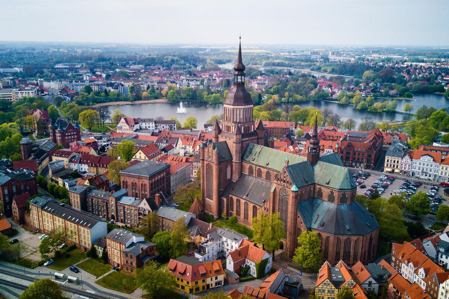 Luftaufnahme von Stralsund