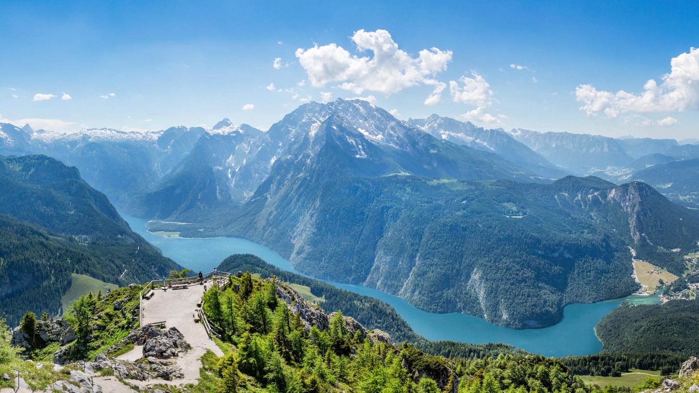 Blick vom Gipfel des Jenner auf den Königssee