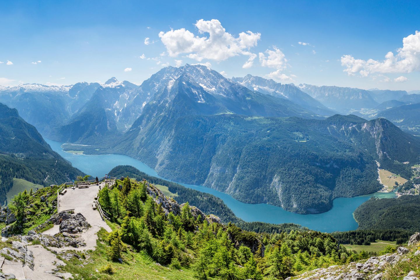Blick vom Gipfel des Jenner auf den Königssee