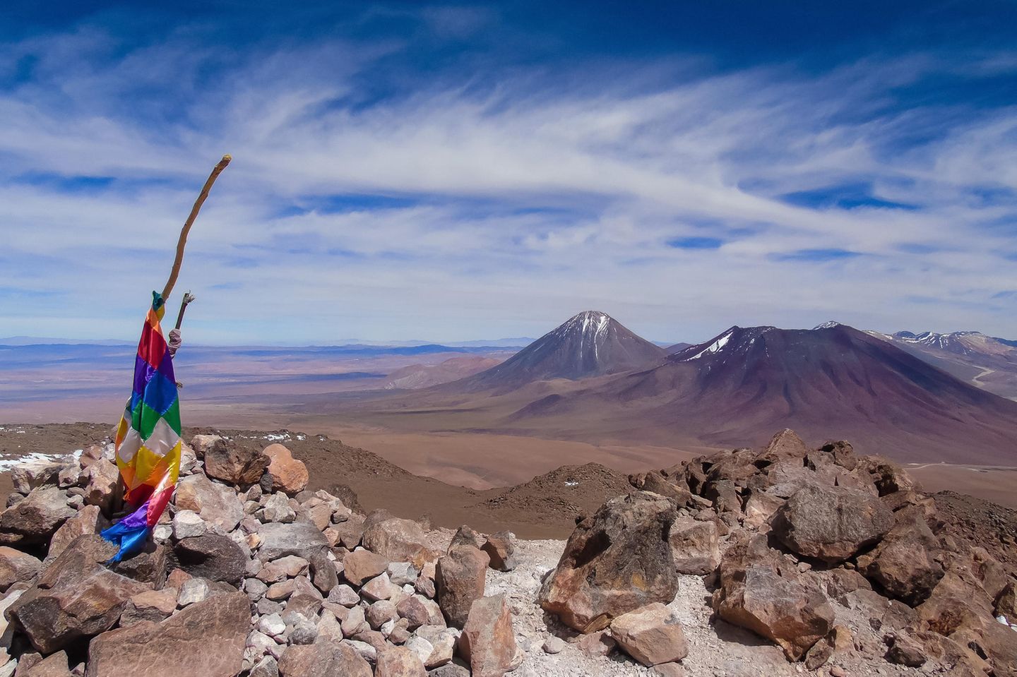 Einen Fünftausender besteigen: Cerro Toco Ausblick vom Gipfel des Cerro Toco