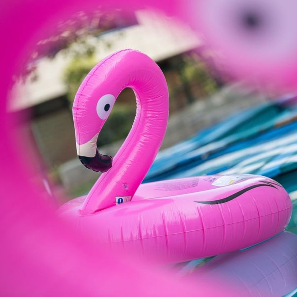 Pool-Flamingo zum Aufblasen