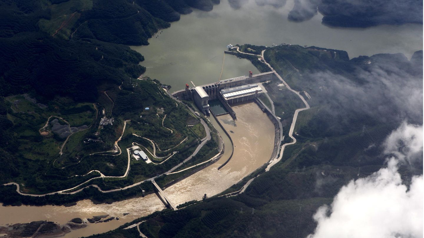 Dämme wie diese Wasserkraft-Anlage im chinesischen Teil des Mekong verändern den Sedimenttransport in Flüssen gravierend