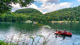 Gemündener Maar, Vulkaneifel, Vulkansee, Eifel, Rheinland-Pfalz, Deutschland,