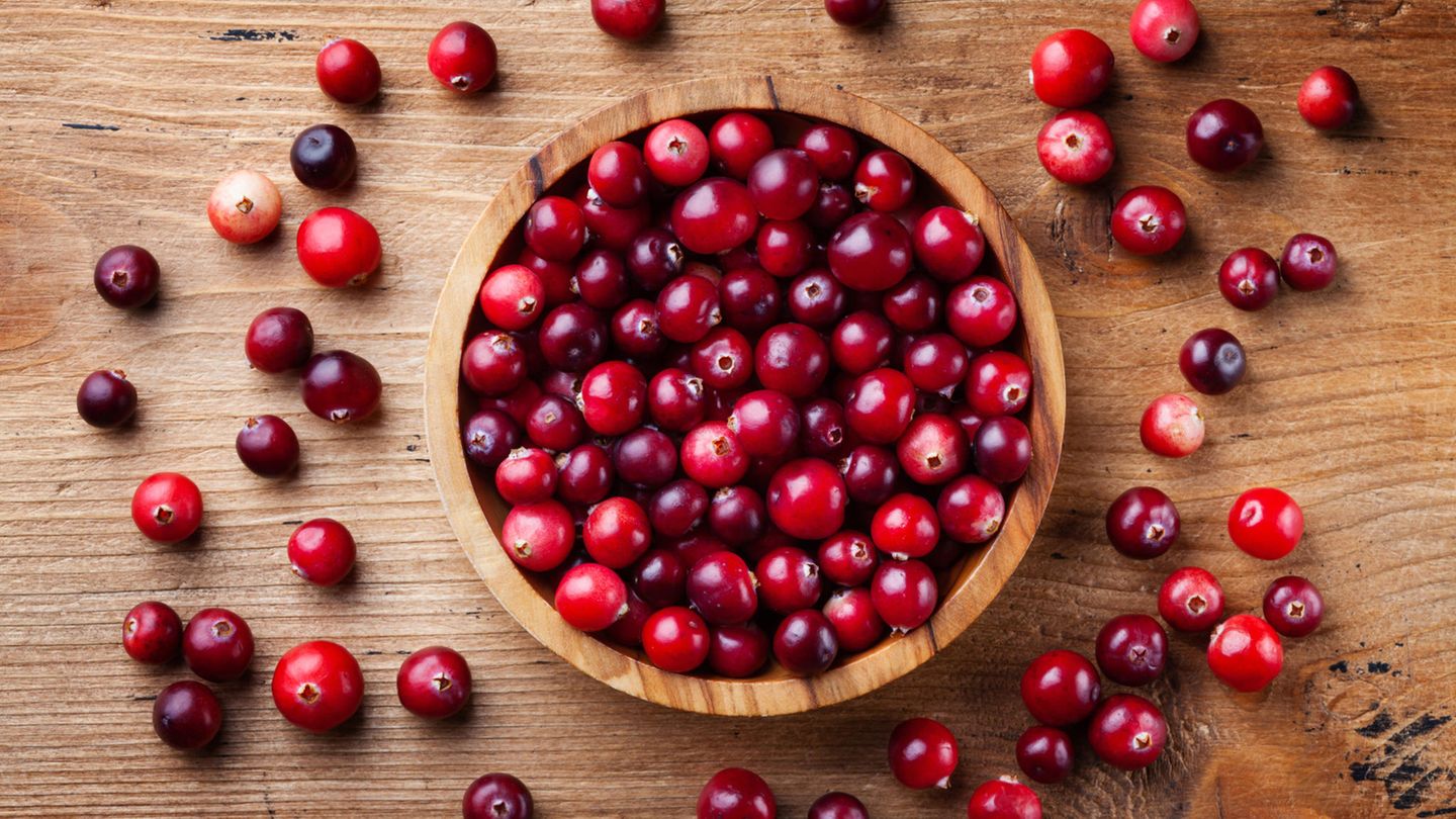 Cranberrys (Großfrüchtige Moosbeeren) wachsen in Europa, Nordamerika und Asien.