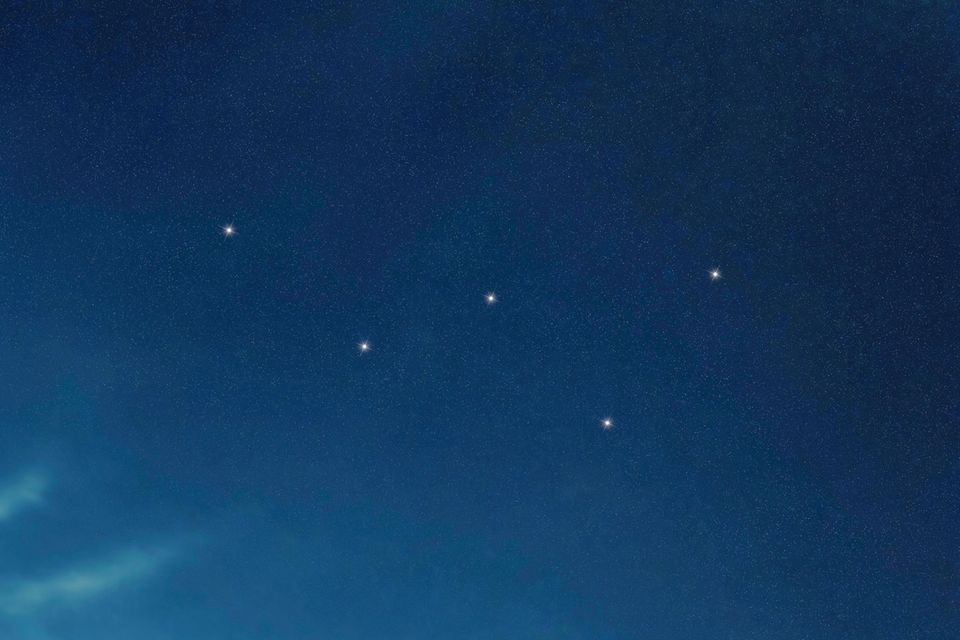 Das Sternbild Kassiopeia, auch "Himmels-W" genannt