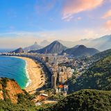 Copacabana Beach and Ipanema beach in Rio de Janeiro