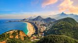 Copacabana Beach and Ipanema beach in Rio de Janeiro