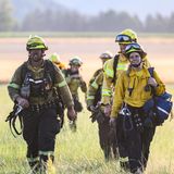 Ein Knochenjob, ist das Gelände doch meist steil, dicht bewachsen und schwer zugänglich – wie die Gesichter dieses Einsatzteams nach einem langen Tag im Nationalpark dokumentieren