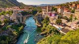 Luftaufnahme von Mostar, Bosnia und Herzegovina