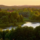 Blick vom Kleinen Rummelsberg auf den Wesensee