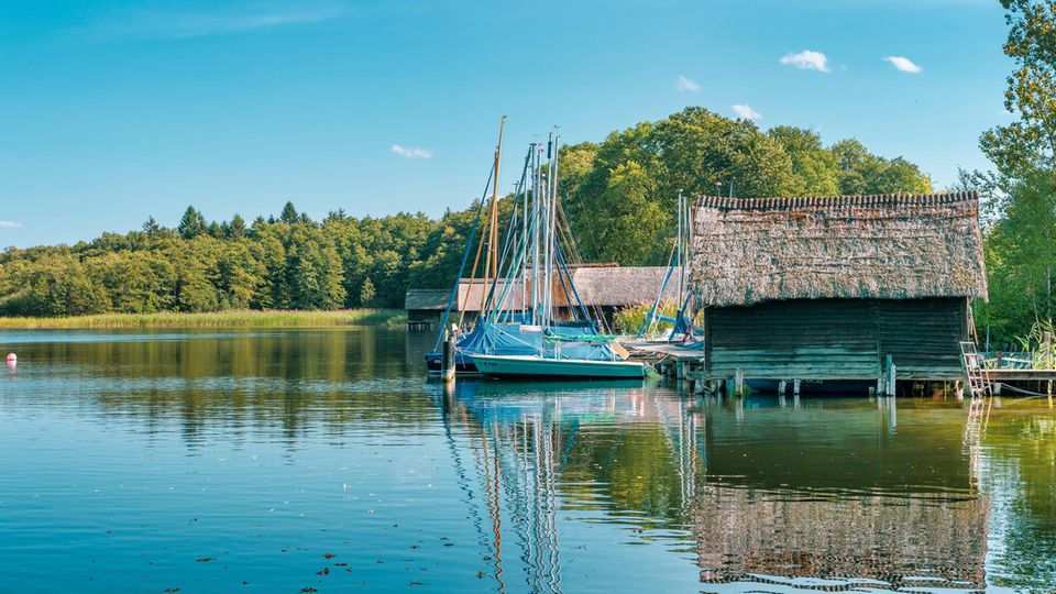 Boote bei Lauenburg am Schaalsee Boote bei Lauenburg am Schaalsee