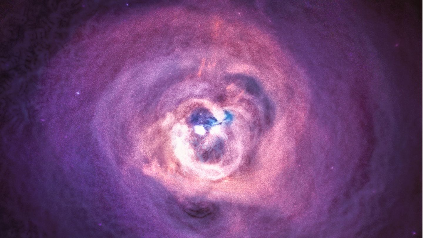 NASA-Tonspur: Ohne technische Hilfsmittel wären Schwarze Löcher auch optisch in dieser Form nicht wahrnehmbar. Forschende müssen Röntgen-, UV-Licht oder Infrarotstrahlung in sichtbare Farben übersetzen Ohne technische Hilfsmittel wären Schwarze Löcher auch optisch in dieser Form nicht wahrnehmbar. Forschende müssen Röntgen-, UV-Licht oder Infrarotstrahlung in sichtbare Farben übersetzen