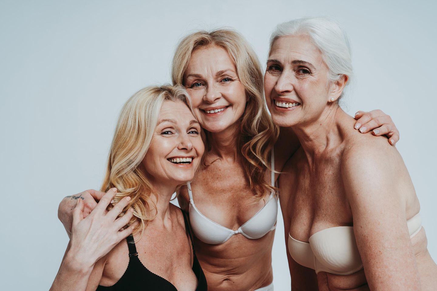 Drei Frauen in und nach der Menopause