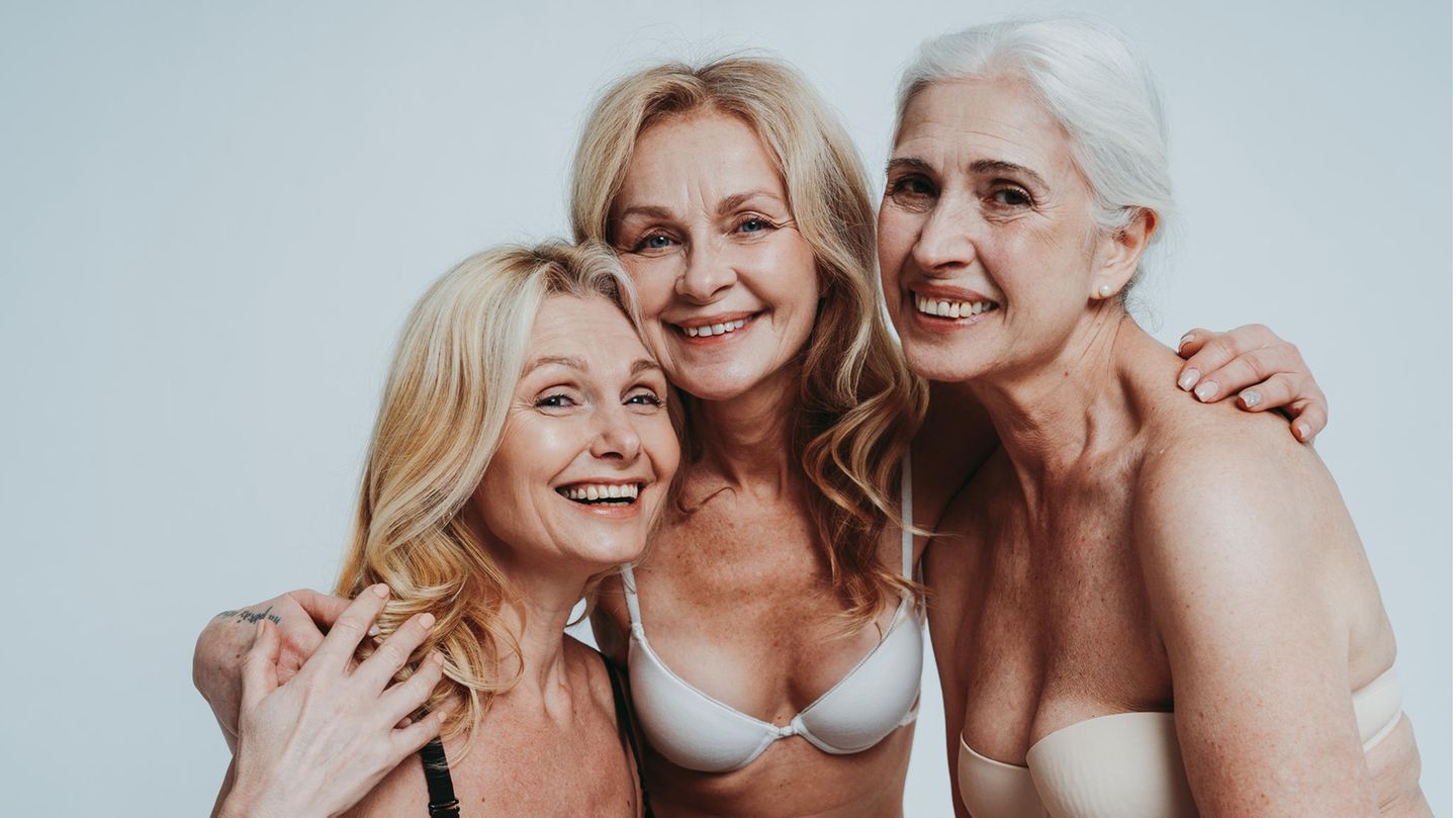 Drei Frauen in und nach der Menopause