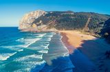 Luftaufnahme des Playa de Laga