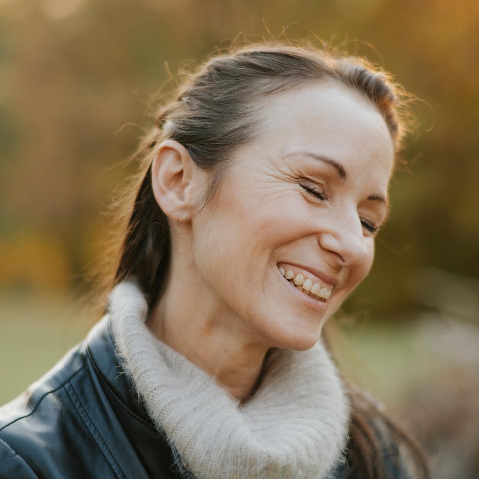 Lachende Frau