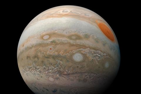 Aufnahme des Jupiters auf schwarzem Hintergund